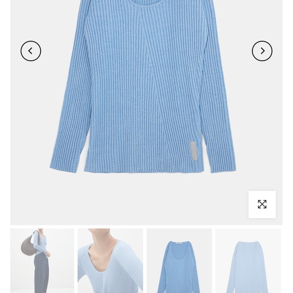 Adolfo Dominguez ribbed Top size S - Picture 3 of 12